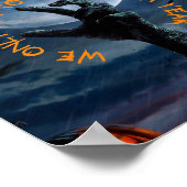 Spooky Halloween Poster, Zombie Poster (Hoek)