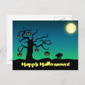 Spooky Halloween Pumpkin-boom - Briefkaart (Voorkant / Achterkant)