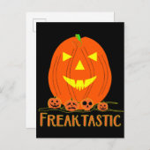 Spooky Halloween Pumpkin Briefkaart (Voorkant / Achterkant)