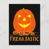 Spooky Halloween Pumpkin Briefkaart (Voorkant)