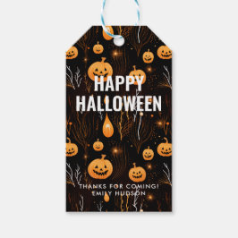 Spooky Halloween Pumpkin Cadeaulabel