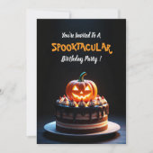 Spooky Halloween Pumpkin Cake Design - Verjaardag Kaart (Voorkant)
