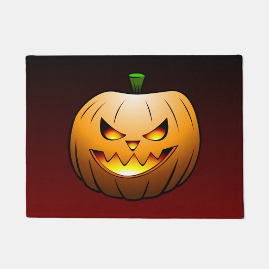 Spooky Halloween Pumpkin Deurmat (Voorkant)