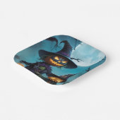 Spooky Halloween Pumpkin Duo Papieren Bordje (Gebogen)