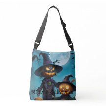 Spooky Halloween Pumpkin Duo Tas