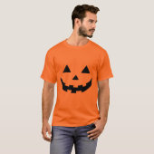 Spooky Halloween Pumpkin Face T-shirt (Voorkant volledig)