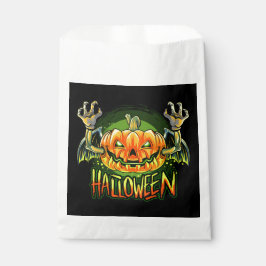 Spooky Halloween Pumpkin Favor Bag Bedankzakje