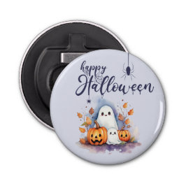 Spooky Halloween Pumpkin Ghost Bottle Opener