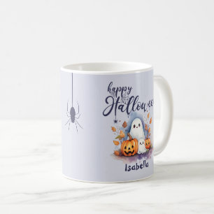 Spooky Halloween Pumpkin Ghost Spider Mok
