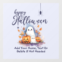 Spooky Halloween Pumpkin Ghost Window Cling Raamsticker