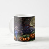 Spooky Halloween Pumpkin Patch Koffiemok (Voorkant links)