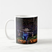 Spooky Halloween Pumpkin Patch Koffiemok (Links)