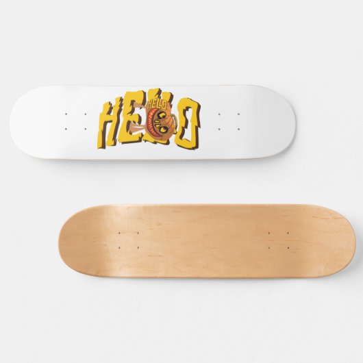 Spooky Halloween Pumpkin Persoonlijk Skateboard (Horizontaal)