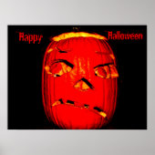 SPOOKY HALLOWEEN PUMPKIN POSTER (Voorkant)