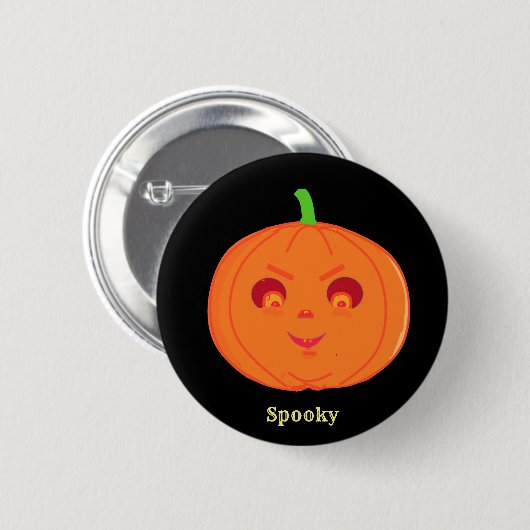Spooky Halloween Pumpkin Ronde Button 5,7 Cm (Voorkant /achterkant)