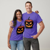 Spooky Halloween Pumpkin  T-shirt (Unisex)