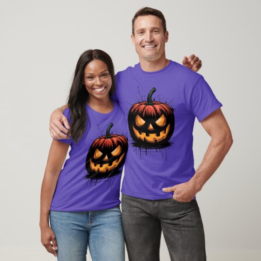 Spooky Halloween Pumpkin  T-shirt (Unisex)