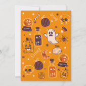 Spooky Halloween Pumpkin Verjaardag Kinder Kaart (Achterkant)