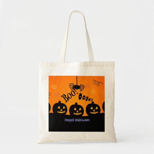 Spooky Halloween Pumpkins Jack-o-Lantern Tote Bag (Voorkant)