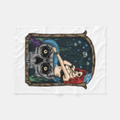 Spooky Halloween Punk Gothic schedel zeemeermin Fleece Deken (Voorkant (Horizontaal))