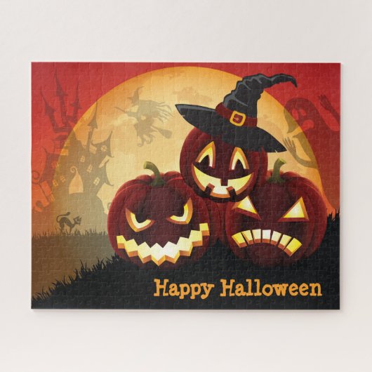 Spooky Halloween Puzzle Legpuzzel (Horizontaal)