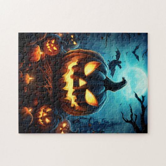 Spooky Halloween Puzzle Legpuzzel (Horizontaal)