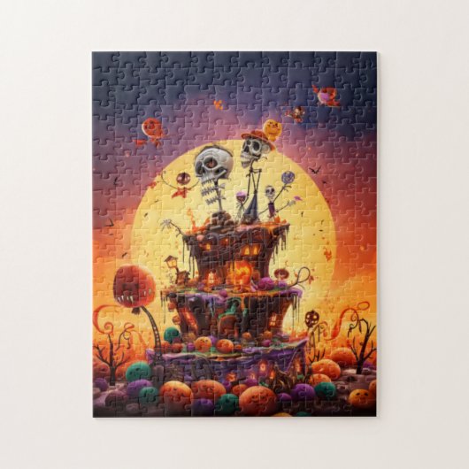Spooky Halloween Puzzle Legpuzzel (Verticaal)