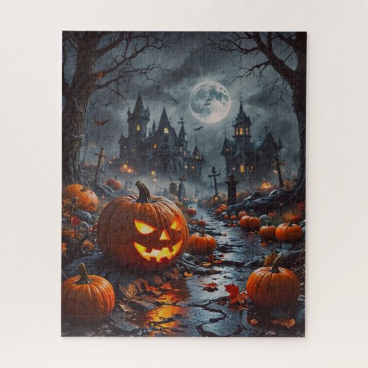 Spooky Halloween Puzzle Legpuzzel (Verticaal)