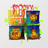 Spooky Halloween Raamsticker (Vel)