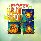 Spooky Halloween Raamsticker (Vel 3)