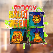 Spooky Halloween Raamsticker (Vel 2)
