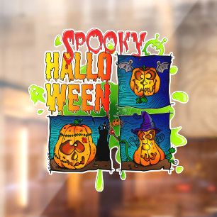 Spooky Halloween Raamsticker