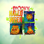 Spooky Halloween Raamsticker (Vel 3)