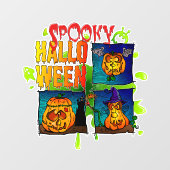 Spooky Halloween Raamsticker (Vel)