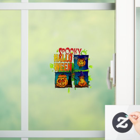 Spooky Halloween Raamsticker (Huis)