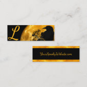 Spooky Halloween Raven Moon Black Gothic Website Contactkaartje (Voorkant / Achterkant)