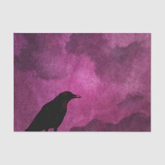 Spooky Halloween Raven Prints Tissuepapier (Voorkant)