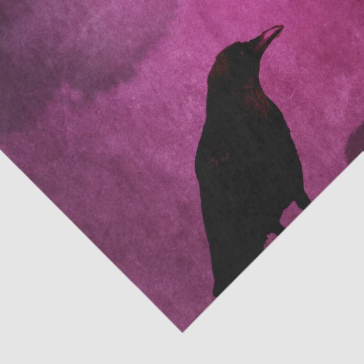 Spooky Halloween Raven Prints Tissuepapier (Detail)