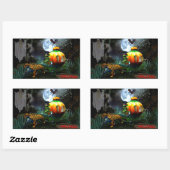 Spooky Halloween Rechthoekige Sticker (Vel)