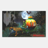 Spooky Halloween Rechthoekige Sticker (Voorkant)