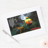 Spooky Halloween Rechthoekige Sticker (Envelop)