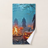 Spooky Halloween Ritual Design Bad Handdoek (Handdoek)