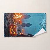 Spooky Halloween Ritual Design Bad Handdoek (Handdoek)