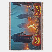 Spooky Halloween Ritual Design Deken (Voorkant Verticaal)