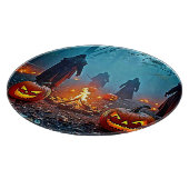 Spooky Halloween Ritual Design Snijplank (Hoek)