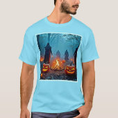 Spooky Halloween Ritual Design T-shirt (Voorkant)