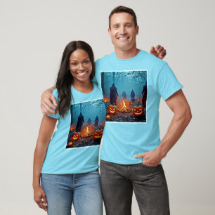 Spooky Halloween Ritual Design T-shirt