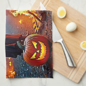 Spooky Halloween Ritual Design Theedoek (Quarter Fold)