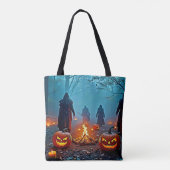 Spooky Halloween Ritual Design Tote Bag (Achterkant)