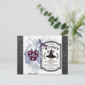 Spooky Halloween Salem Massachusetts Witches Brew Briefkaart (Staand voorkant)